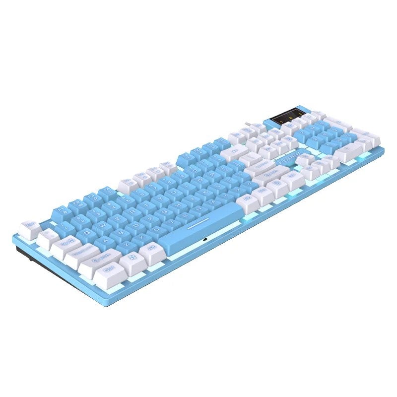 Bluejw Color Blocking Q8 Gaming Keyboard & 3-Key Anti-Ghosting Mouse Set - Wired PC Computer Gaming Keyboards - Image 5